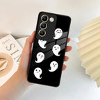 Cute Ghost Glass Case Cover For iQOO - ShopOnCliQ