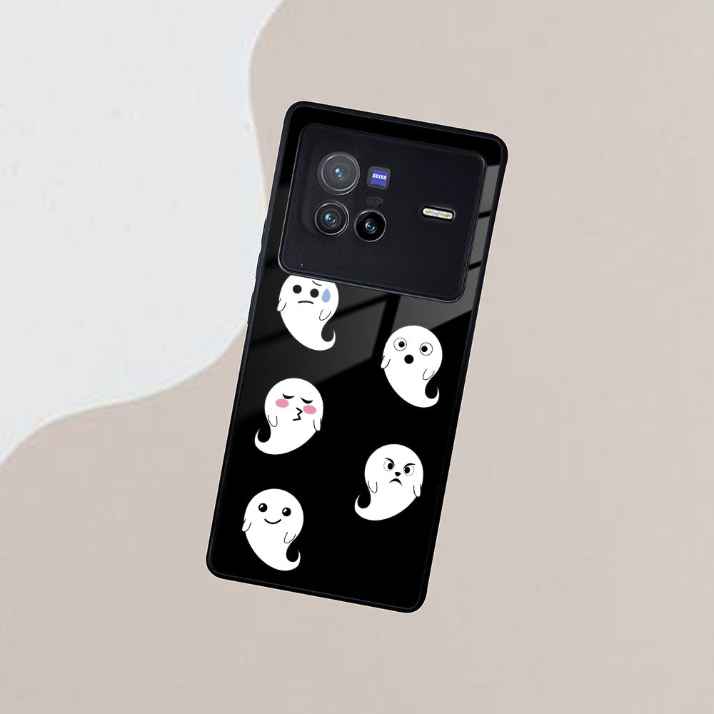 Cute Ghost Glass Case Cover For Vivo ShopOnCliQ