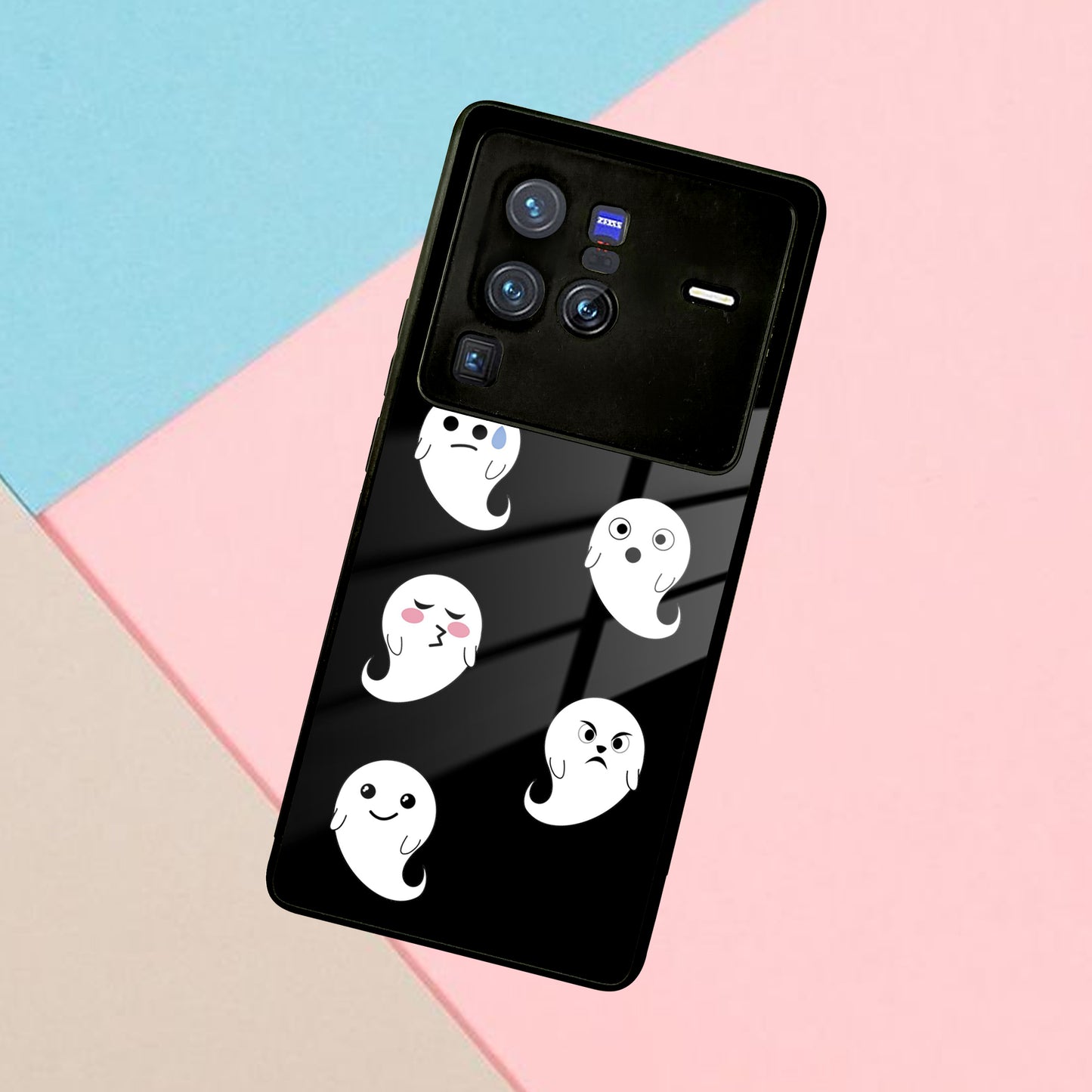 Cute Ghost Glass Case Cover For Vivo ShopOnCliQ