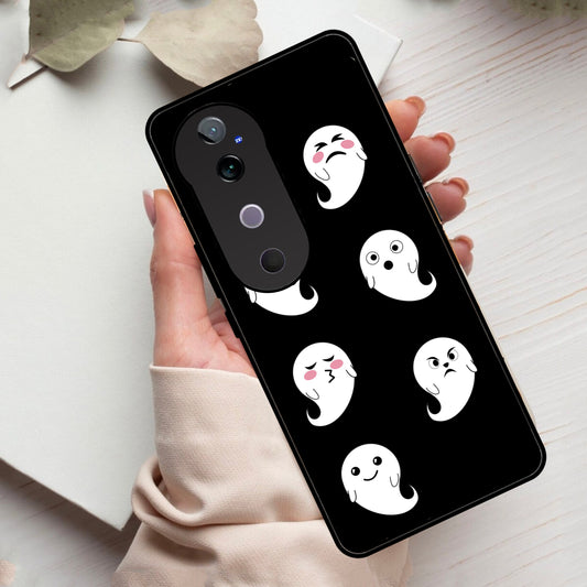 Cute Ghost Glass Case Cover For Vivo ShopOnCliQ