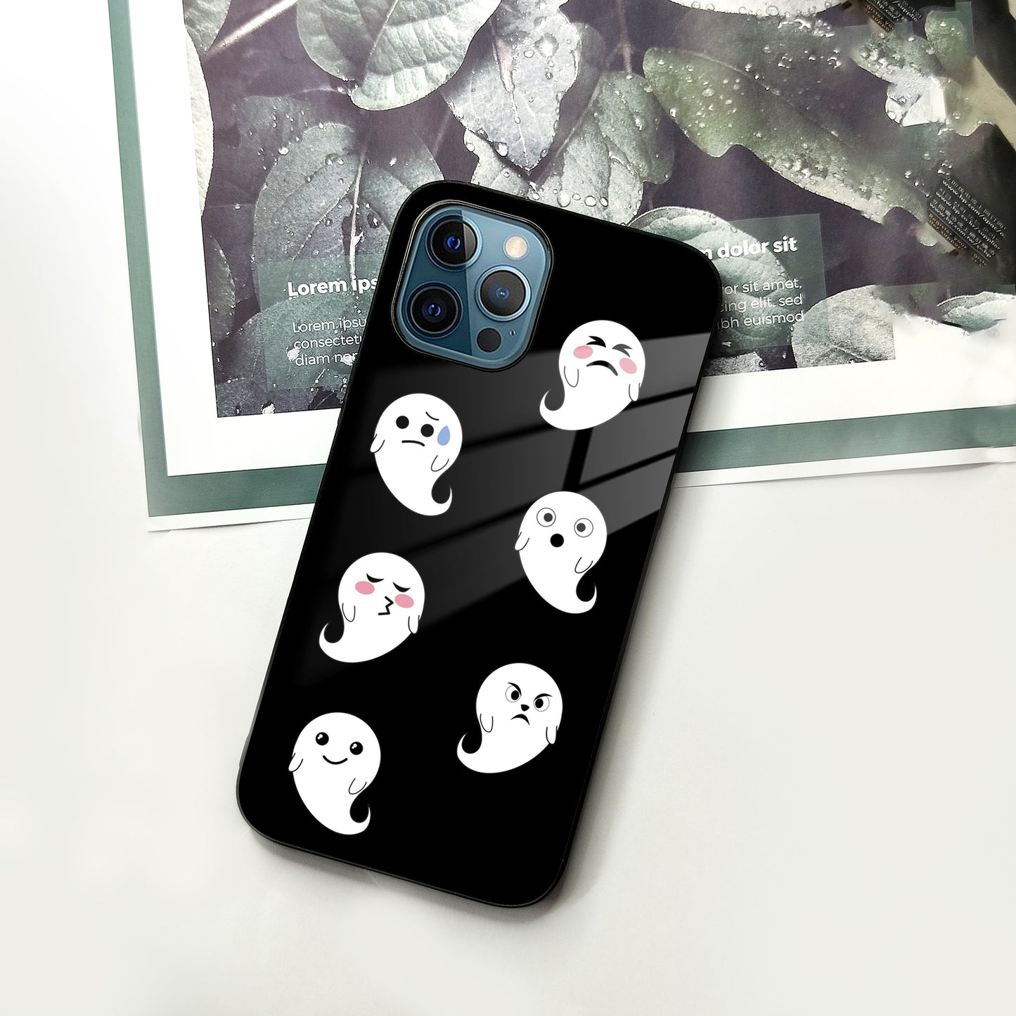 Cute Ghost Glass Case Cover For iPhone ShopOnCliQ