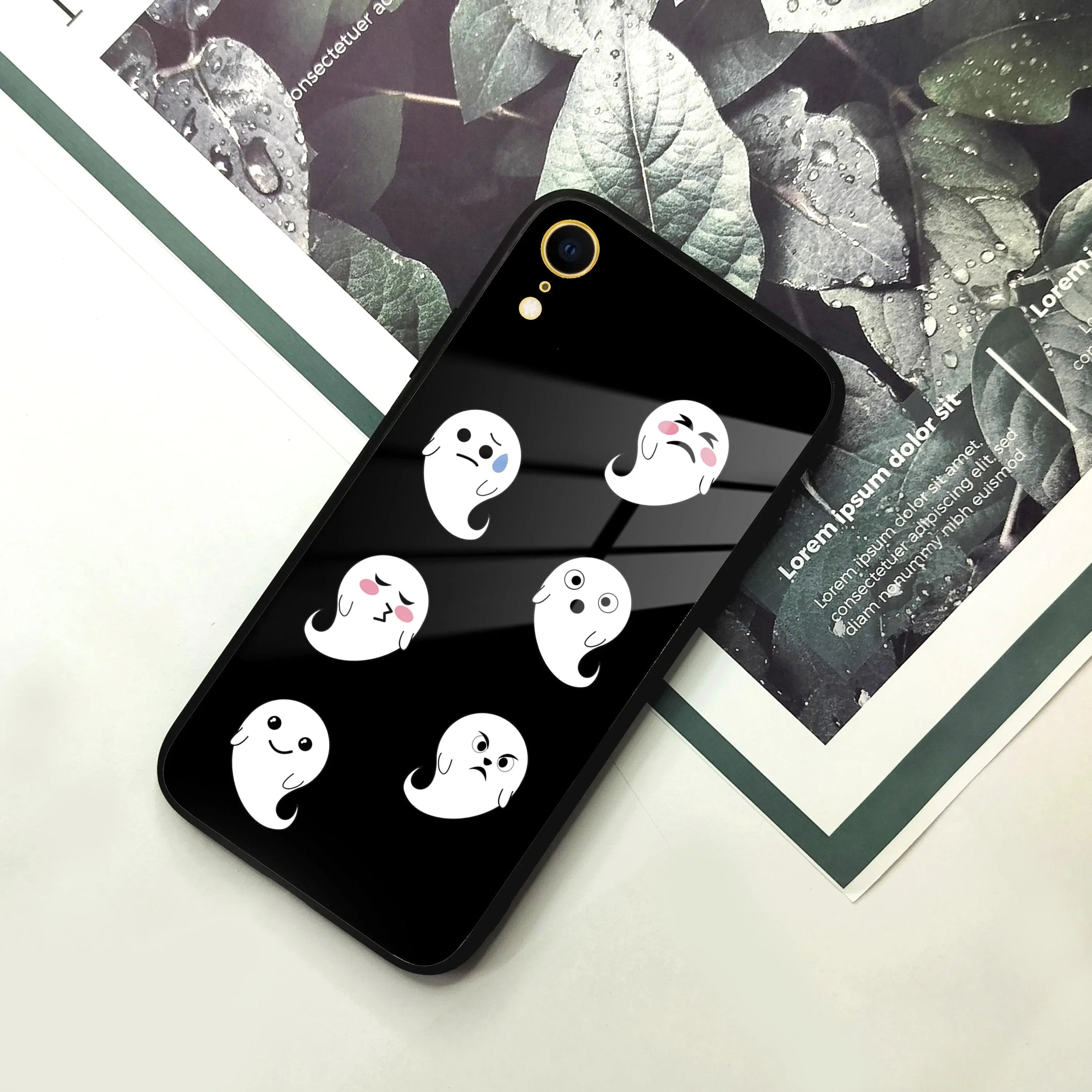 Cute Ghost Glass Case Cover For iPhone - ShopOnCliQ