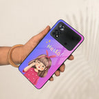 Cute Girl Hello Glass Case for Poco - ShopOnCliQ