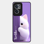 Cute KItten Glossy Metal Case Cover For OnePlus - ShopOnCliQ
