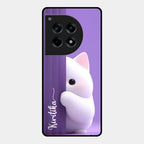 Cute KItten Glossy Metal Case Cover For OnePlus - ShopOnCliQ