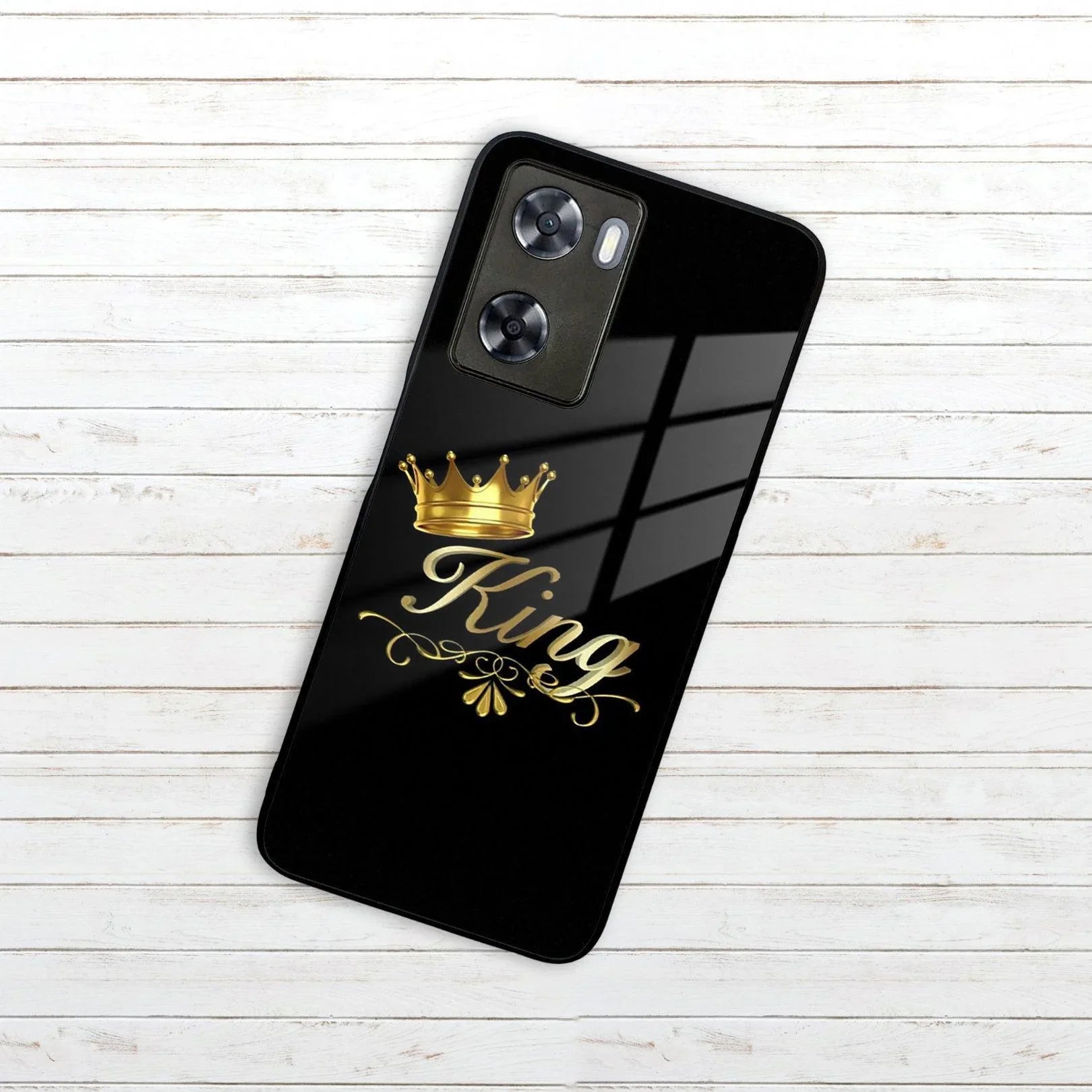 Cute King With Crown Glass Case For Oppo - ShopOnCliQ