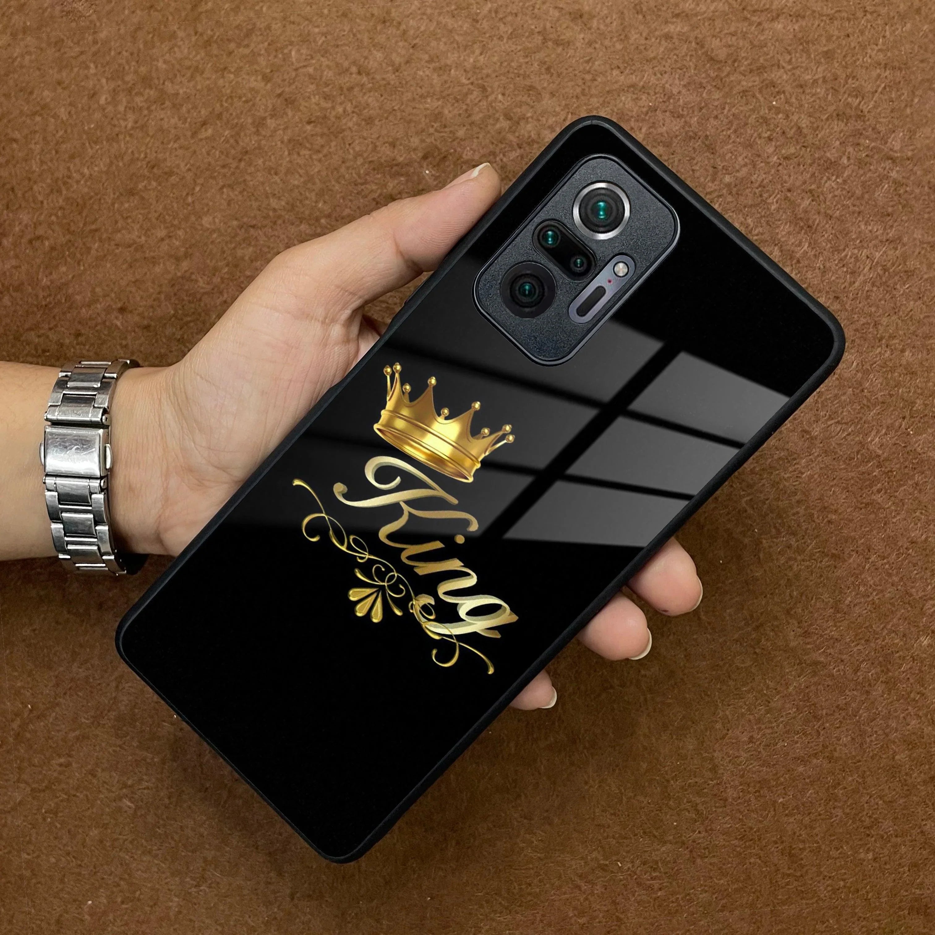 Cute King With Crown Glass Case For Redmi/Xiaomi - ShopOnCliQ