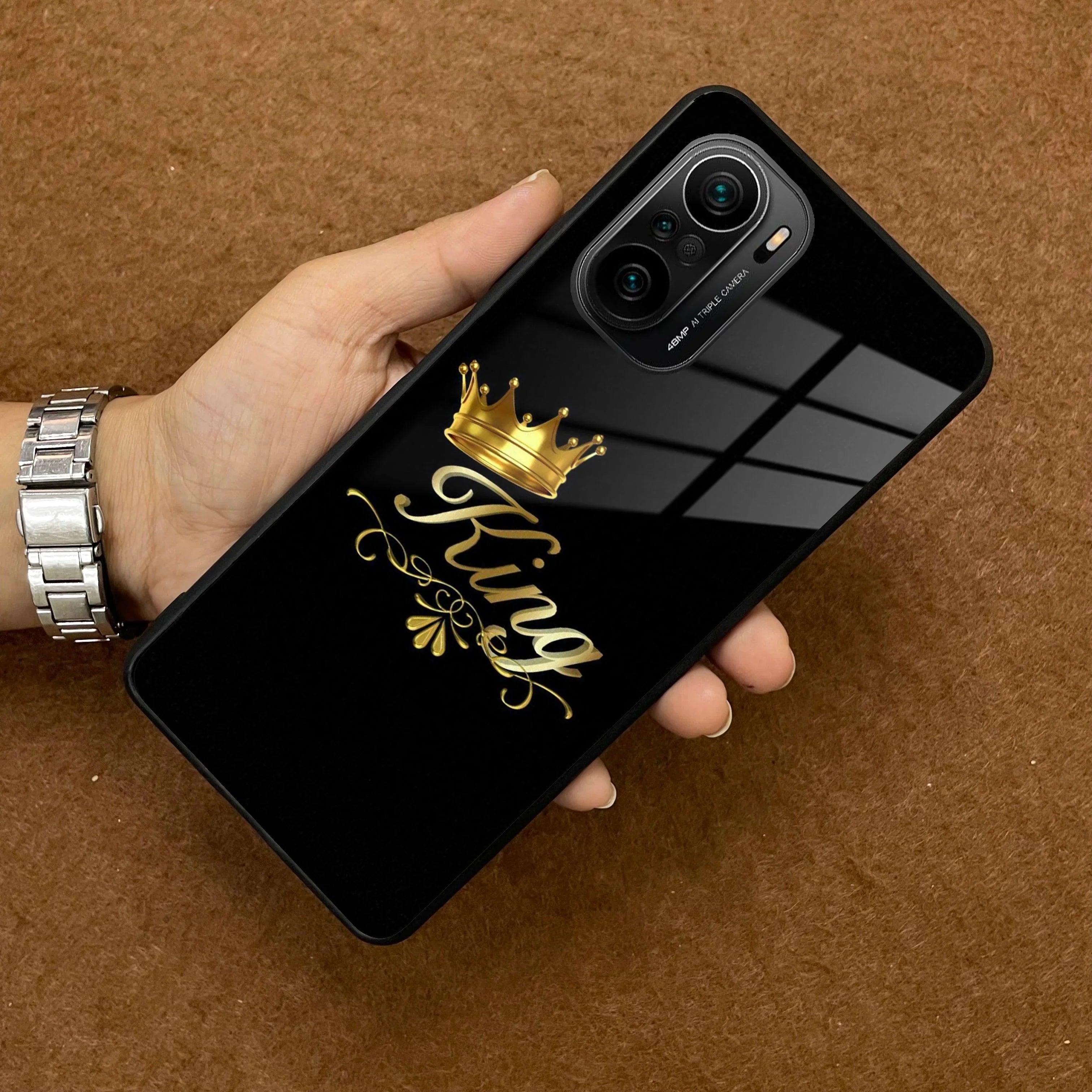 Cute King With Crown Glass Case For Redmi/Xiaomi - ShopOnCliQ