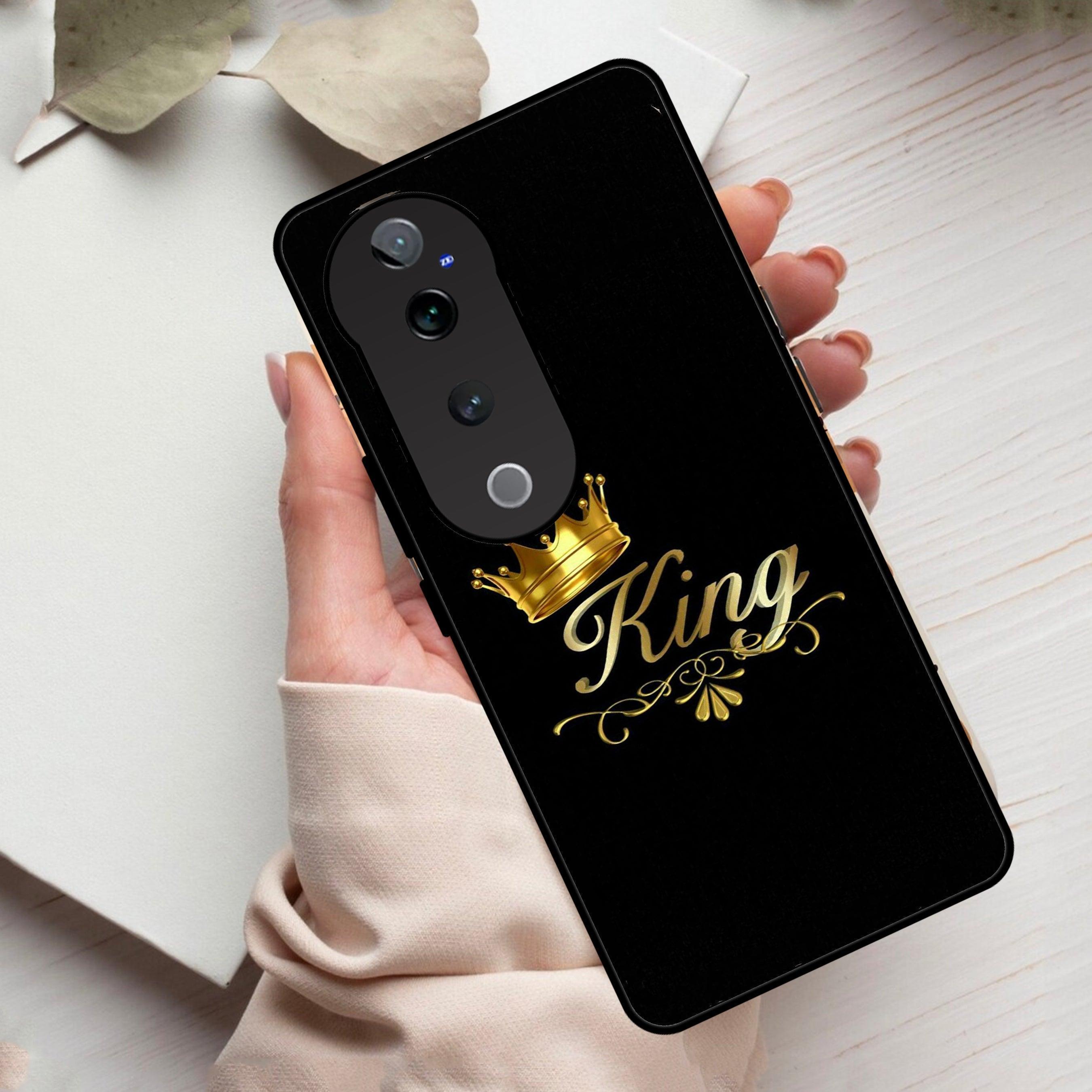 Cute King With Crown Glass Case For Vivo - ShopOnCliQ