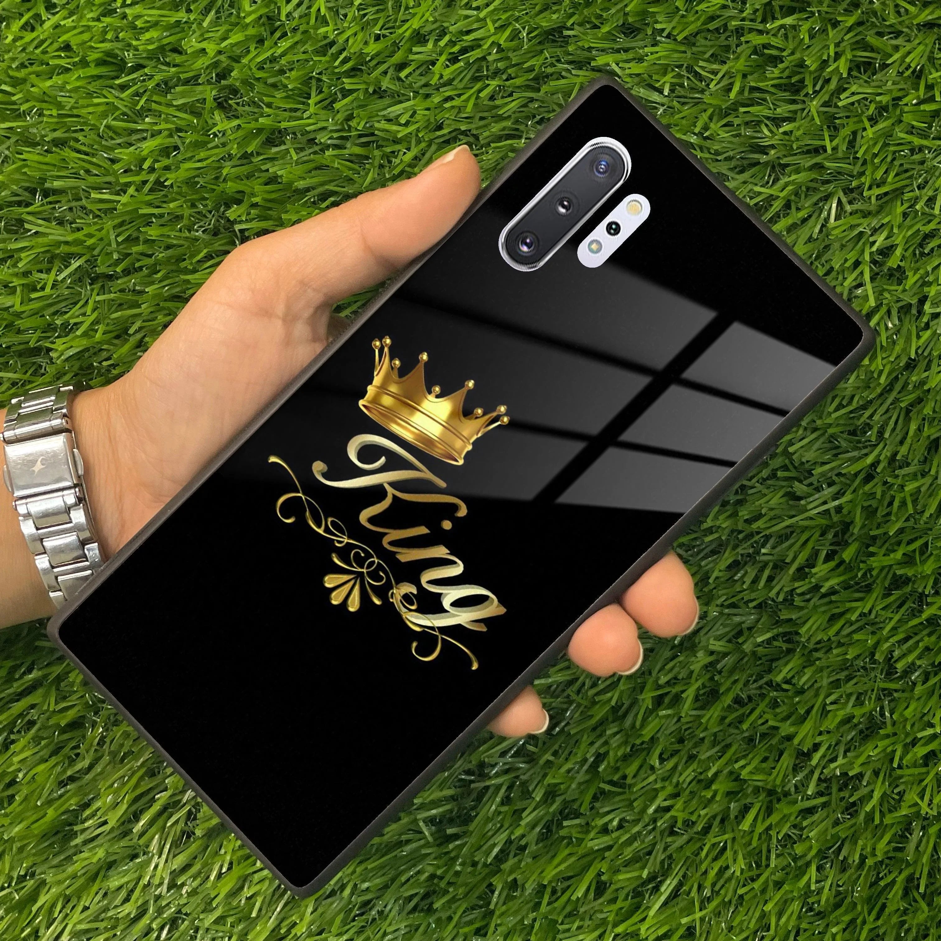 Cute King With Crown Glass Case for Samsung - ShopOnCliQ