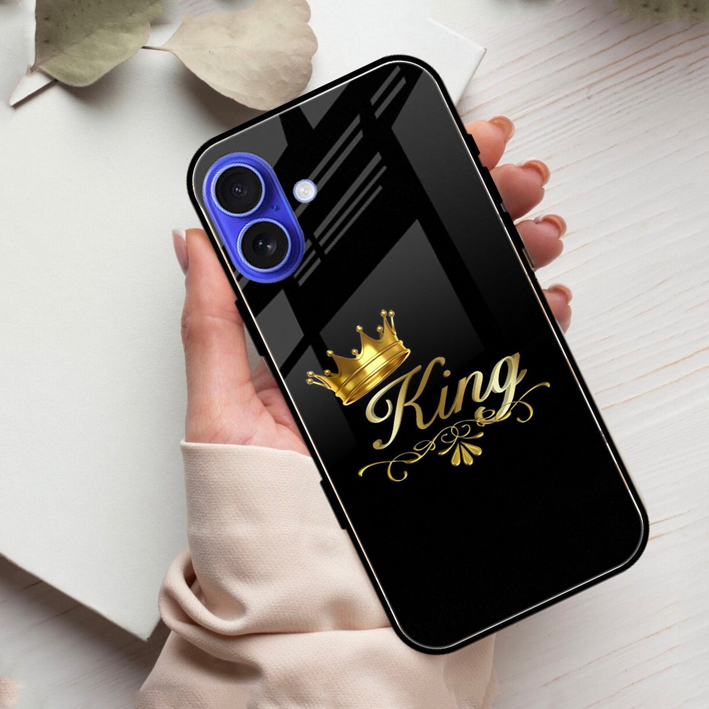 Cute King With Crown Glass Case for iPhone ShopOnCliQ