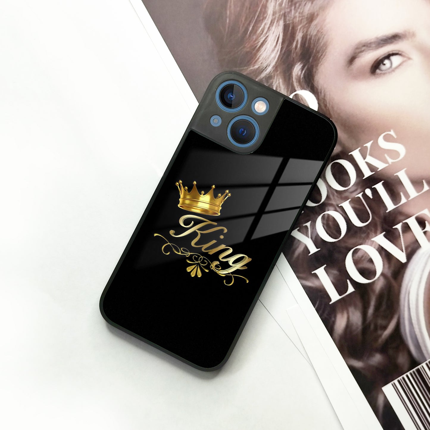 Cute King With Crown Glass Case for iPhone ShopOnCliQ