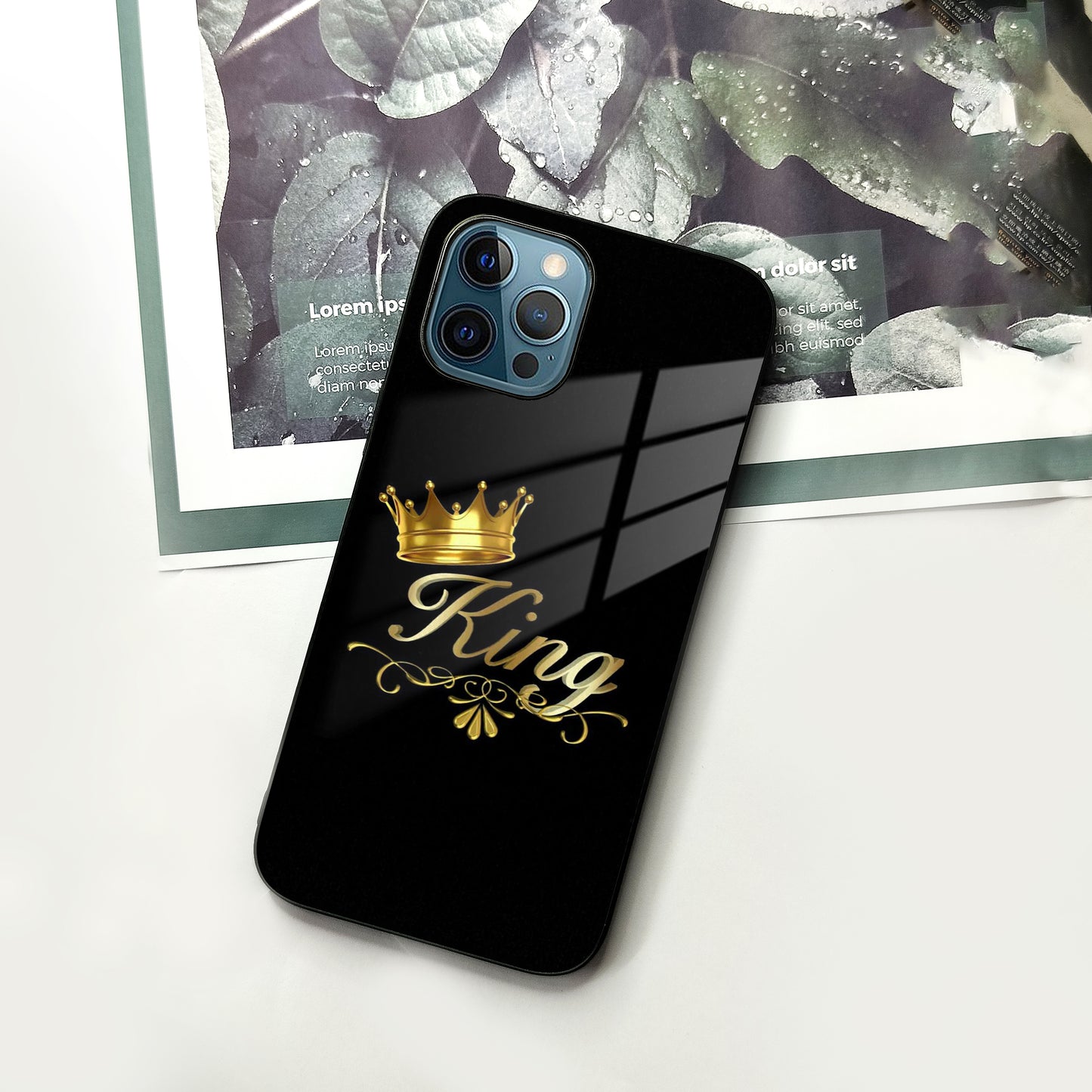 Cute King With Crown Glass Case for iPhone ShopOnCliQ