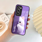 Cute Kitten Glossy Metal Case Cover For Oppo - ShopOnCliQ