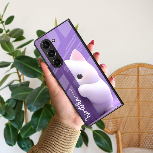 Cute Kittens Glossy Metal Case Cover For Samsung