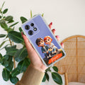 Cute Love Couple Customize Anti Yellow Case For Motorola Edge 50 Pro