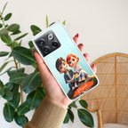Cute Love Couple Customize Anti Yellow Clear Phone Case OnePlus
