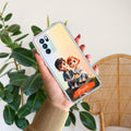 Cute Love Couple Customize Anti Yellow Case For Oppo Reno 6 5G