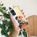 Cute Love Couple Customize Anti Yellow Case For Oppo Reno 7 Pro 5G
