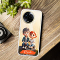 Cute Love Couple Customize Anti Yelllow Case For Realme C67 5G