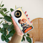 Cute Love Couple Customize Transparent Silicon Case For Realme P3 5G