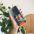 Cute Love Couple Customize Transparent Silicon Case For Redmi Note 13 Pro Plus 5G