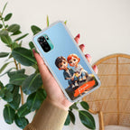 Cute Love Couple Customize Transparent Silicon Case For Redmi Note 10 Pro / Redmi Note 10 Pro Max