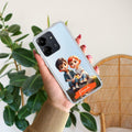Cute Love Couple Customize Transparent Silicon Case For Xiaomi 12 Pro 5G