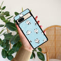 Cute Panda Blue Glossy Metal Case Cover For Google - ShopOnCliQ