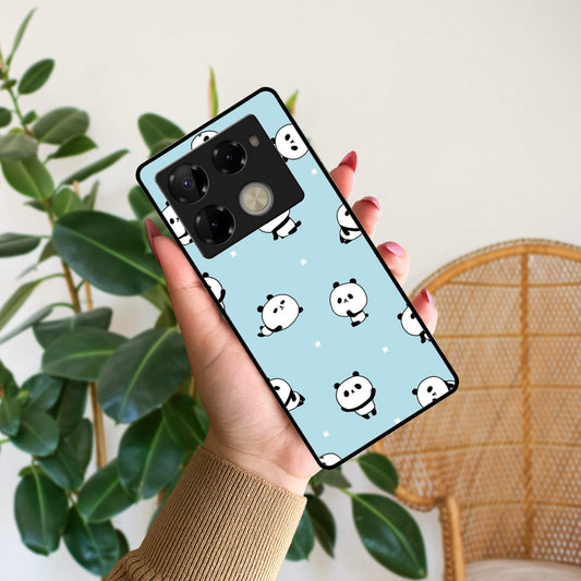 Cute Panda Blue Glossy Metal Case Cover For Infinix ShopOnCliQ