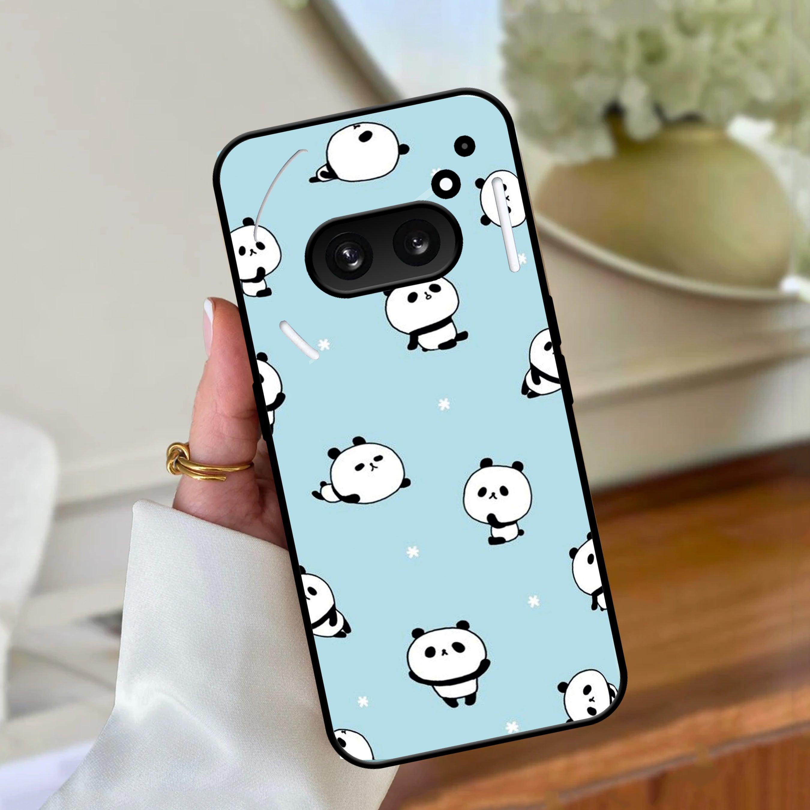 Cute Panda Blue Glossy Metal Case Cover For Nothing - ShopOnCliQ