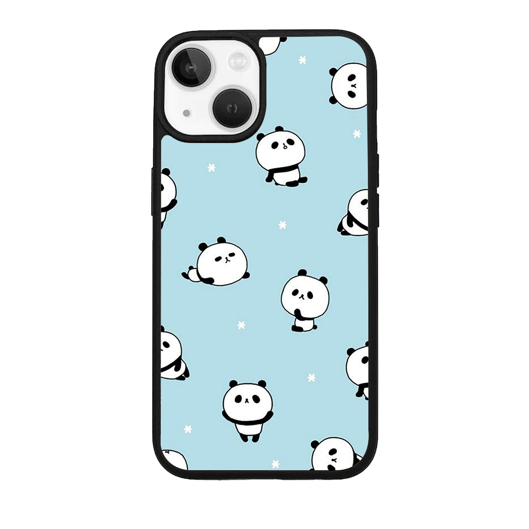 Cute Panda Blue Glossy Metal Case Cover For iPhone ShopOnCliQ