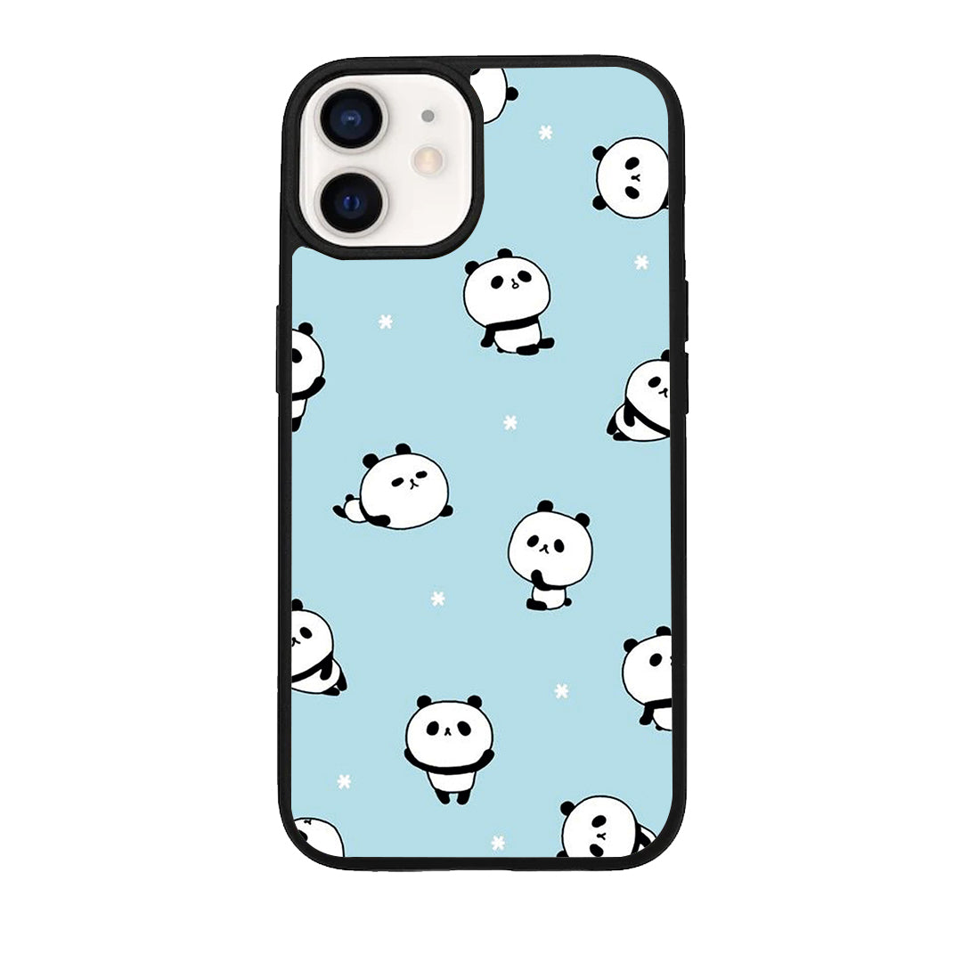 Cute Panda Blue Glossy Metal Case Cover For iPhone ShopOnCliQ