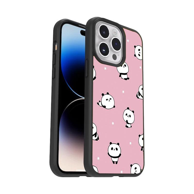 Cute Panda Glossy Metal Case Cover For Motorola - ShopOnCliQ