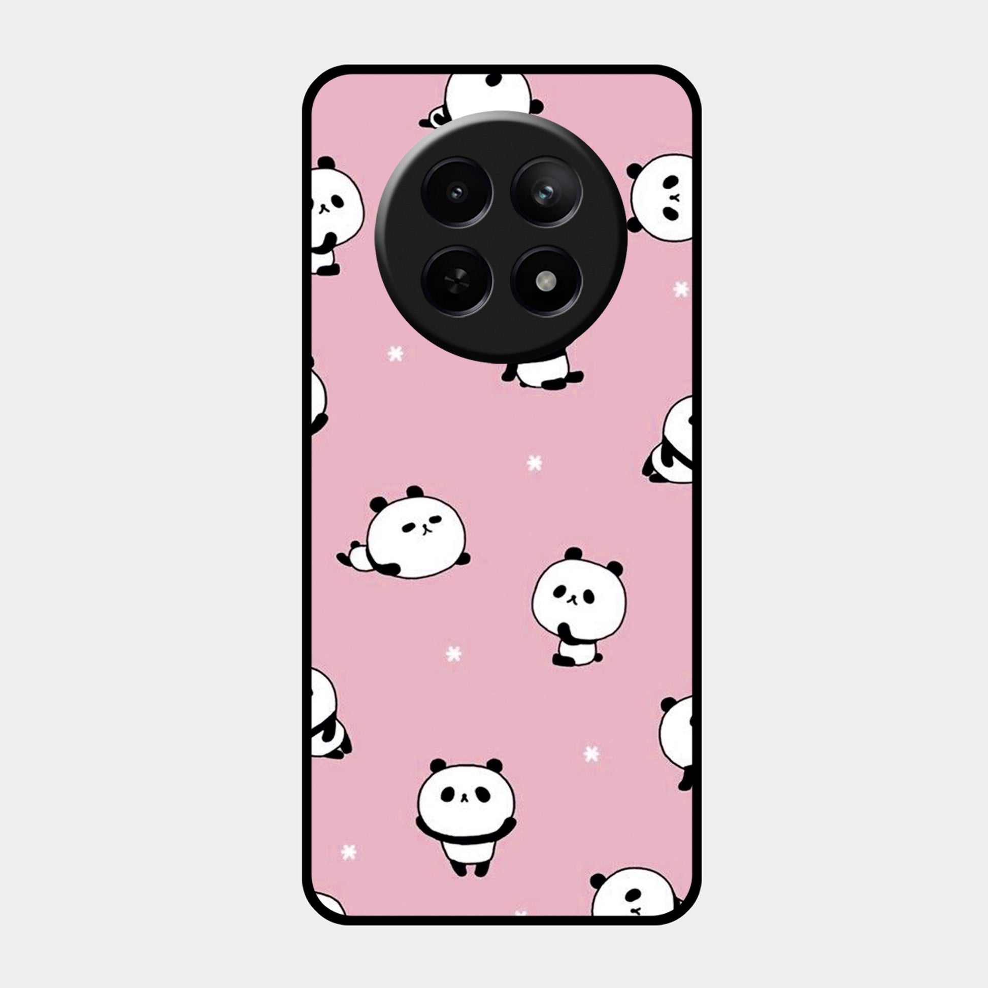 Cute Panda Glossy Metal Case Cover For Realme - ShopOnCliQ