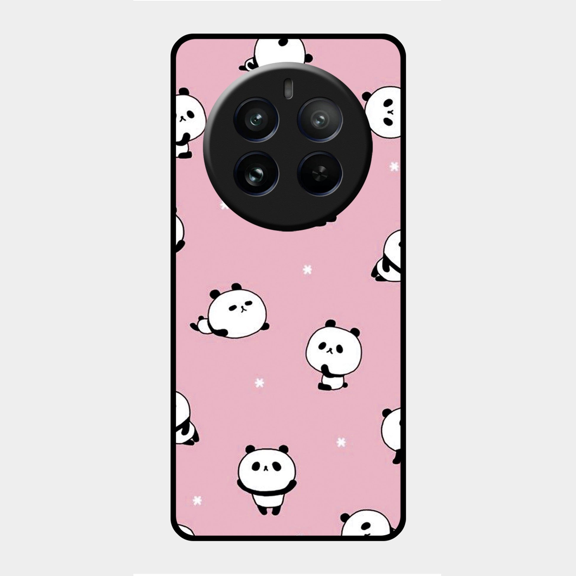 Cute Panda Glossy Metal Case Cover For Realme - ShopOnCliQ