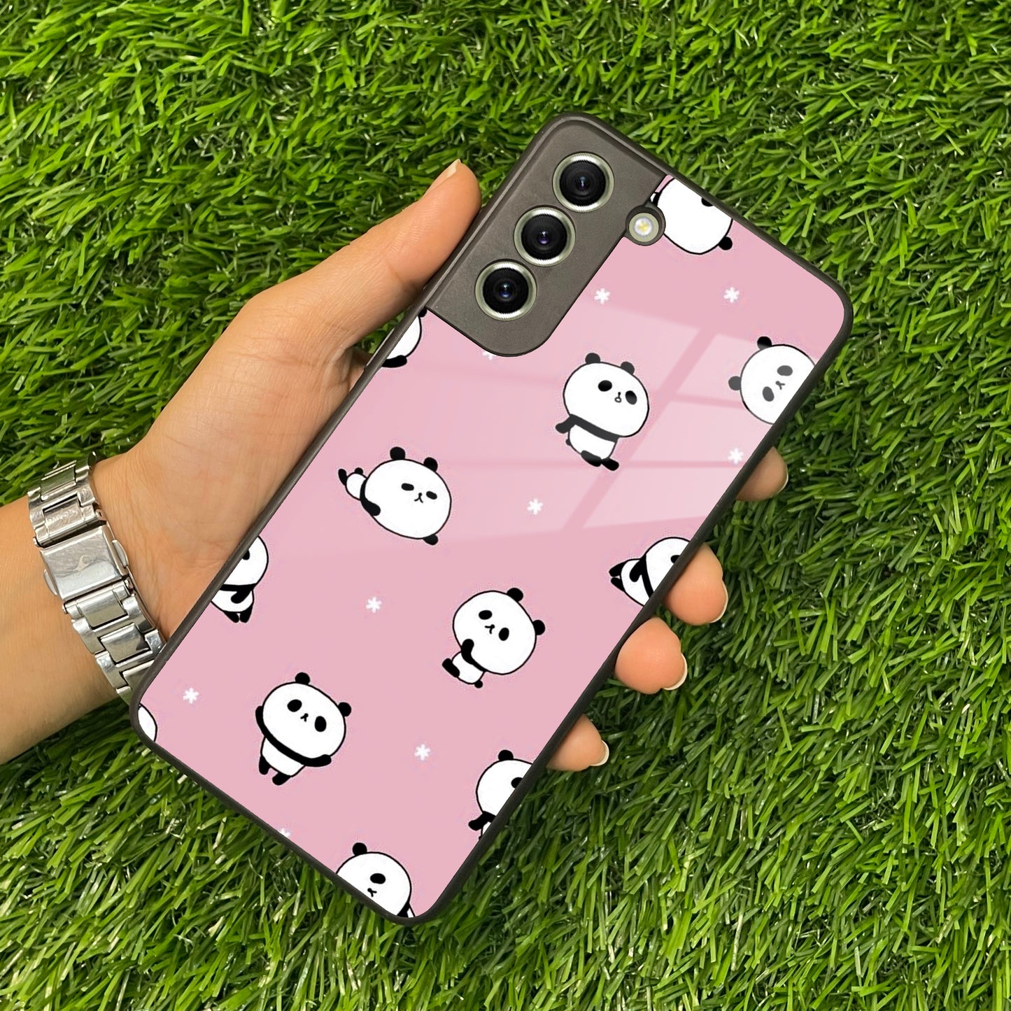 Cute Panda Glossy Metal Case Cover For Samsung ShopOnCliQ