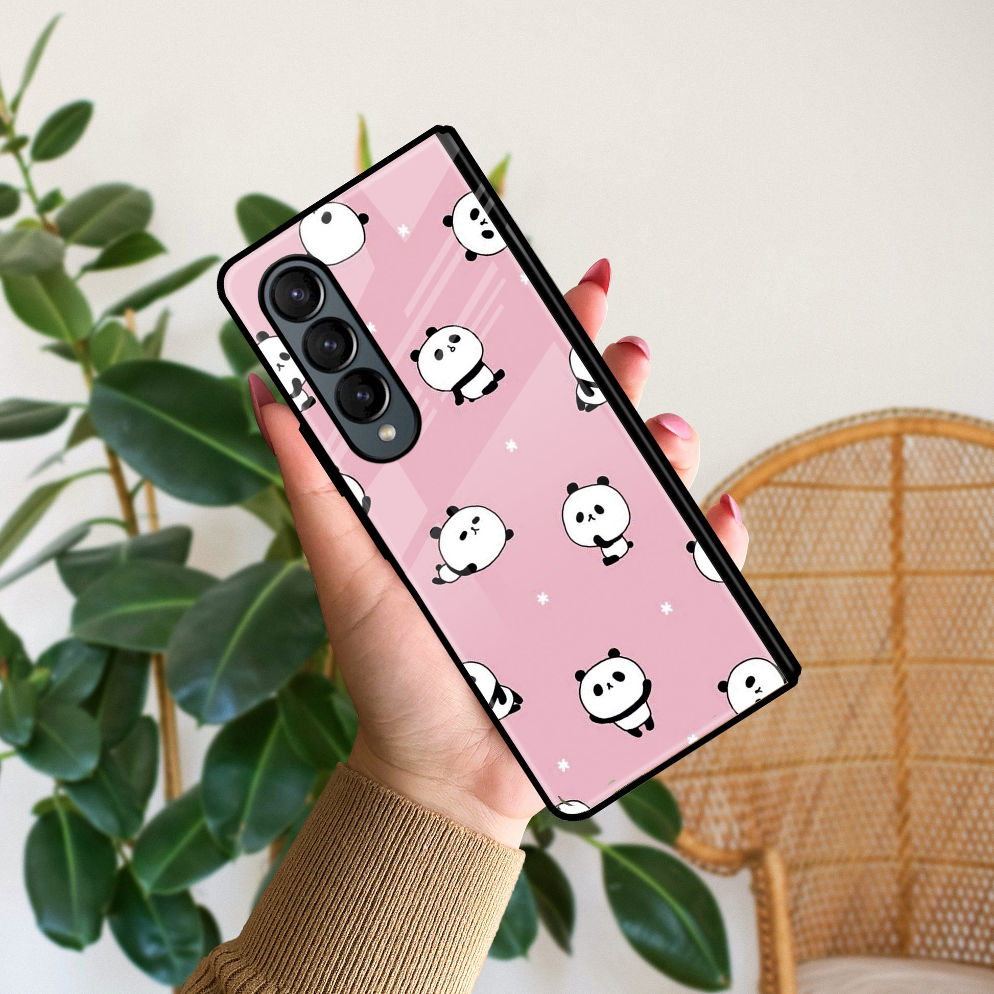 Cute Panda Glossy Metal Case Cover For Samsung ShopOnCliQ