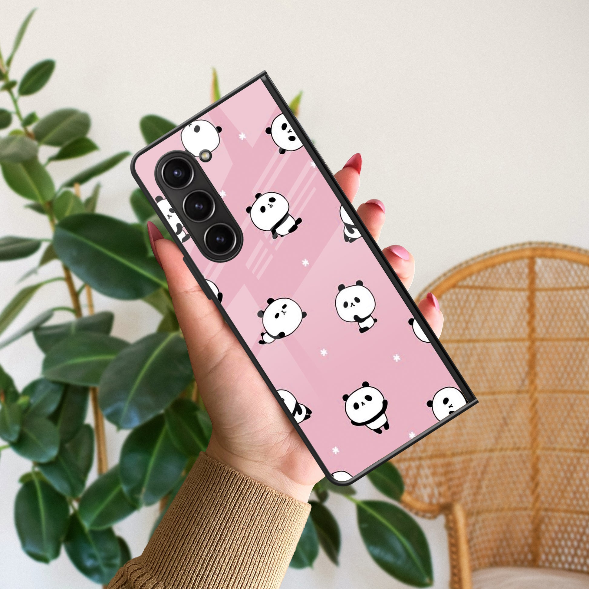 Cute Panda Glossy Metal Case Cover For Samsung ShopOnCliQ