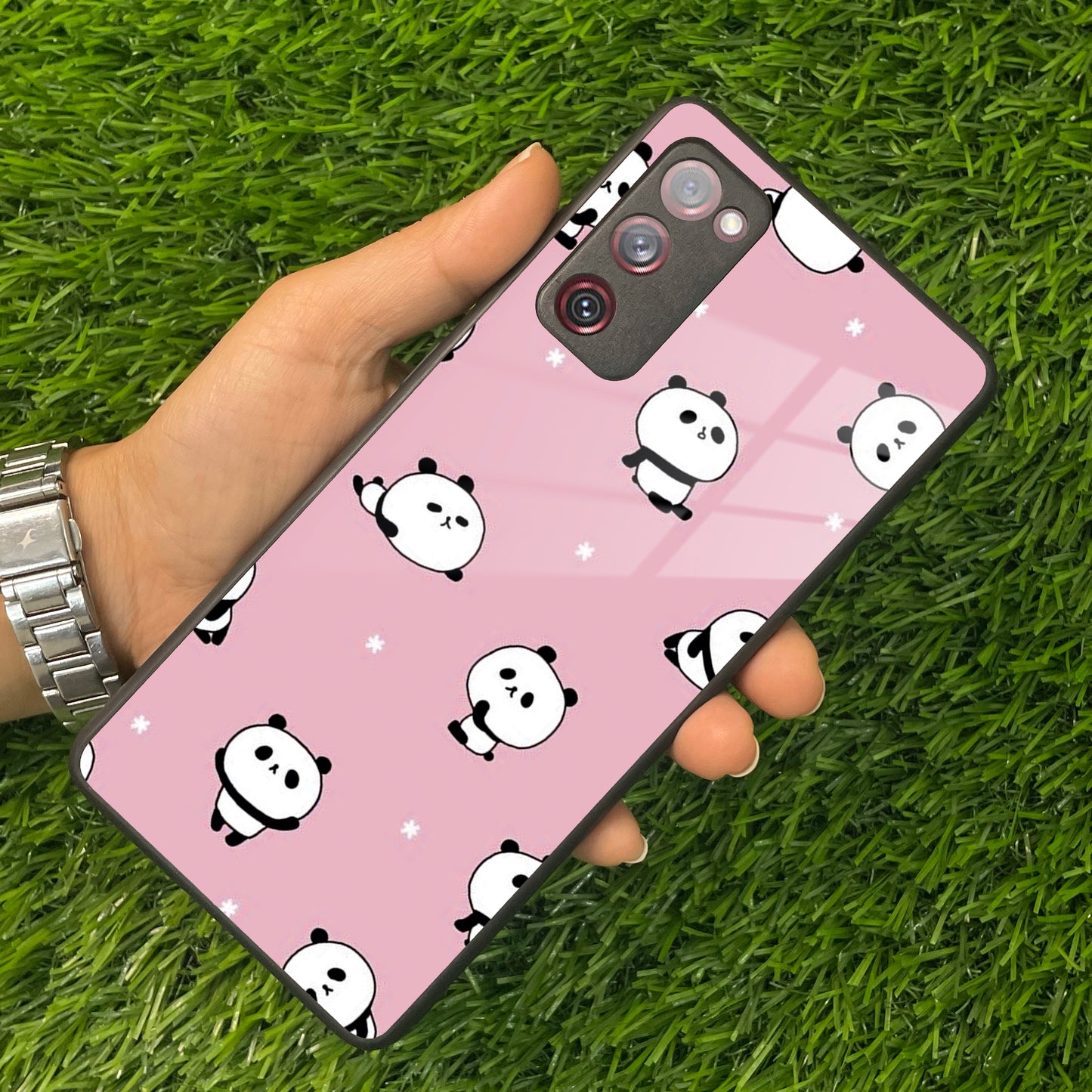 Cute Panda Glossy Metal Case Cover For Samsung ShopOnCliQ