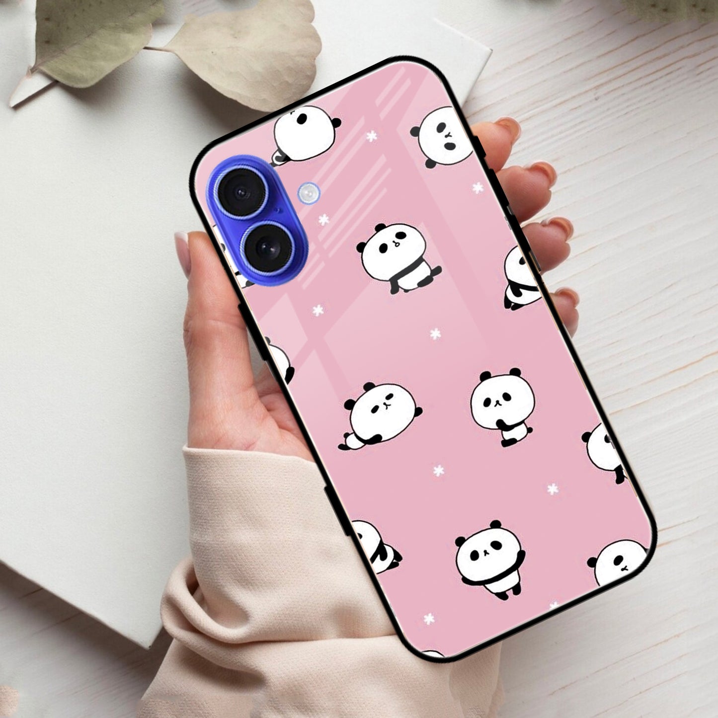 Cute Panda Glossy Metal Case Cover For iPhone ShopOnCliQ