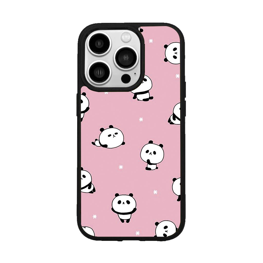 Cute Panda Glossy Metal Case Cover For iPhone ShopOnCliQ