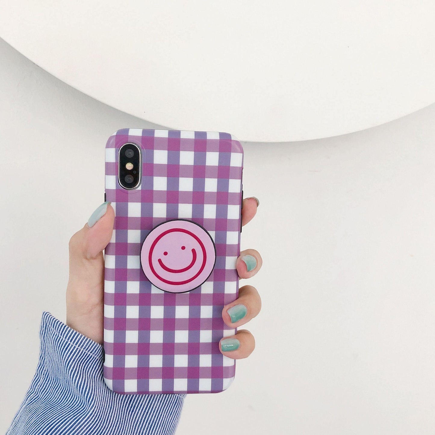 Cute Plaid Cartoon Smile Face Phone Case Cover ShopOnCliQ