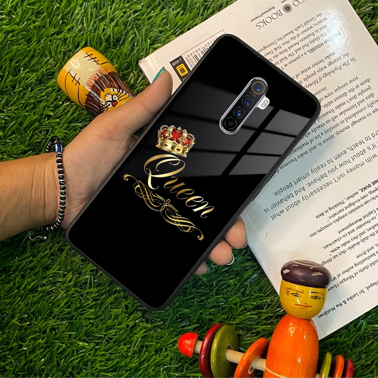 Cute Queen With Crown Glass Case For Realme/Narzo ShopOnCliQ