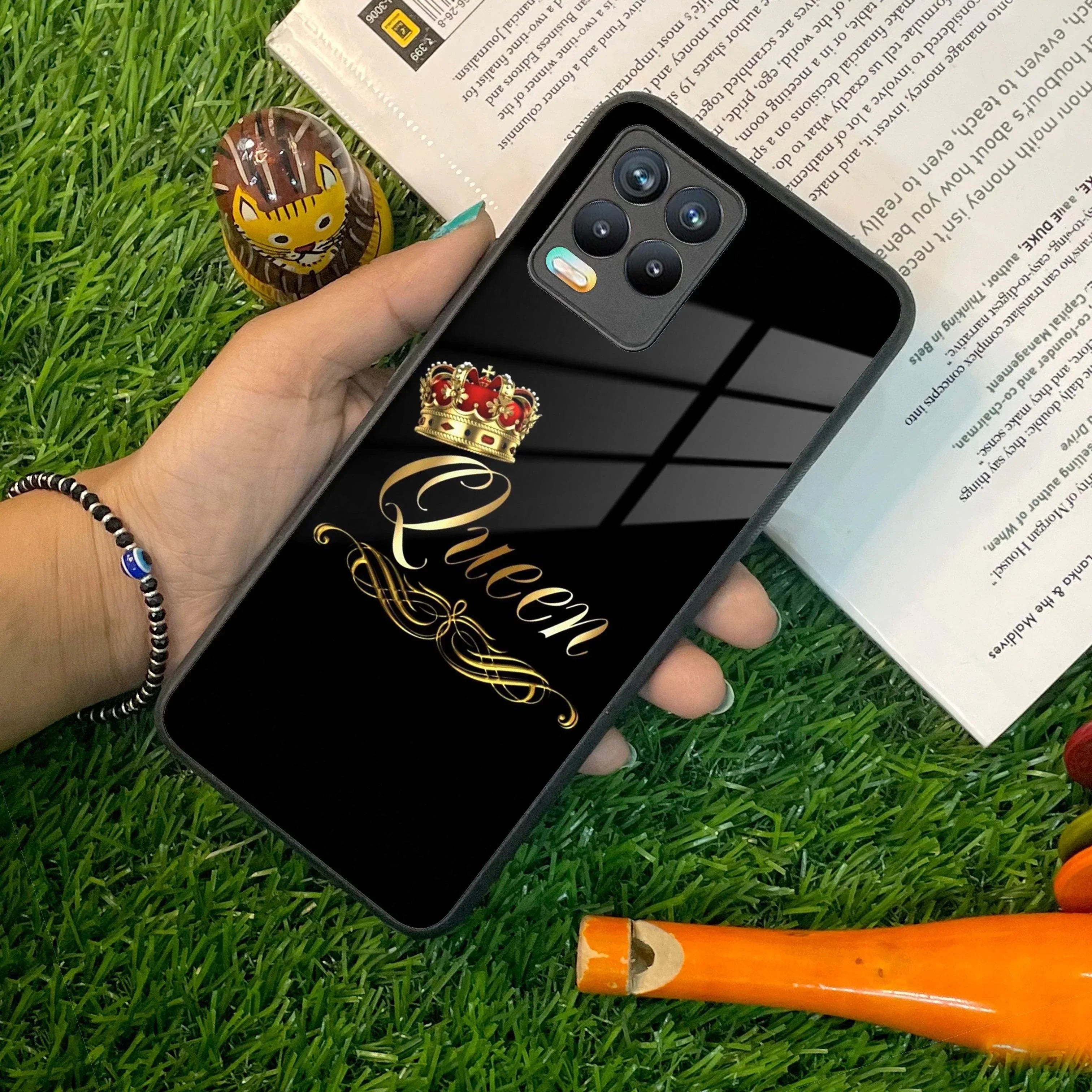 Cute Queen With Crown Glass Case For Realme/Narzo - ShopOnCliQ