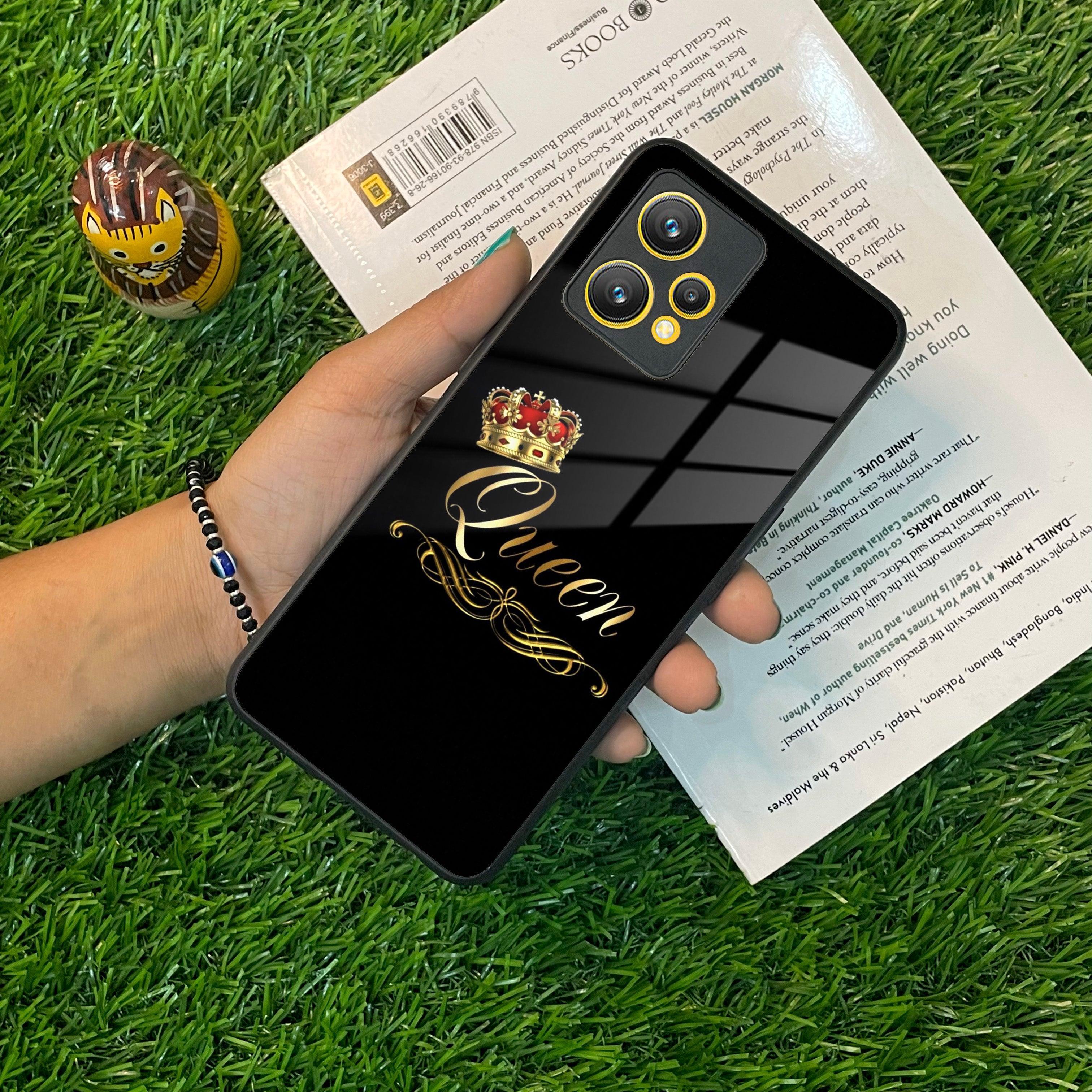 Cute Queen With Crown Glass Case For Realme/Narzo - ShopOnCliQ