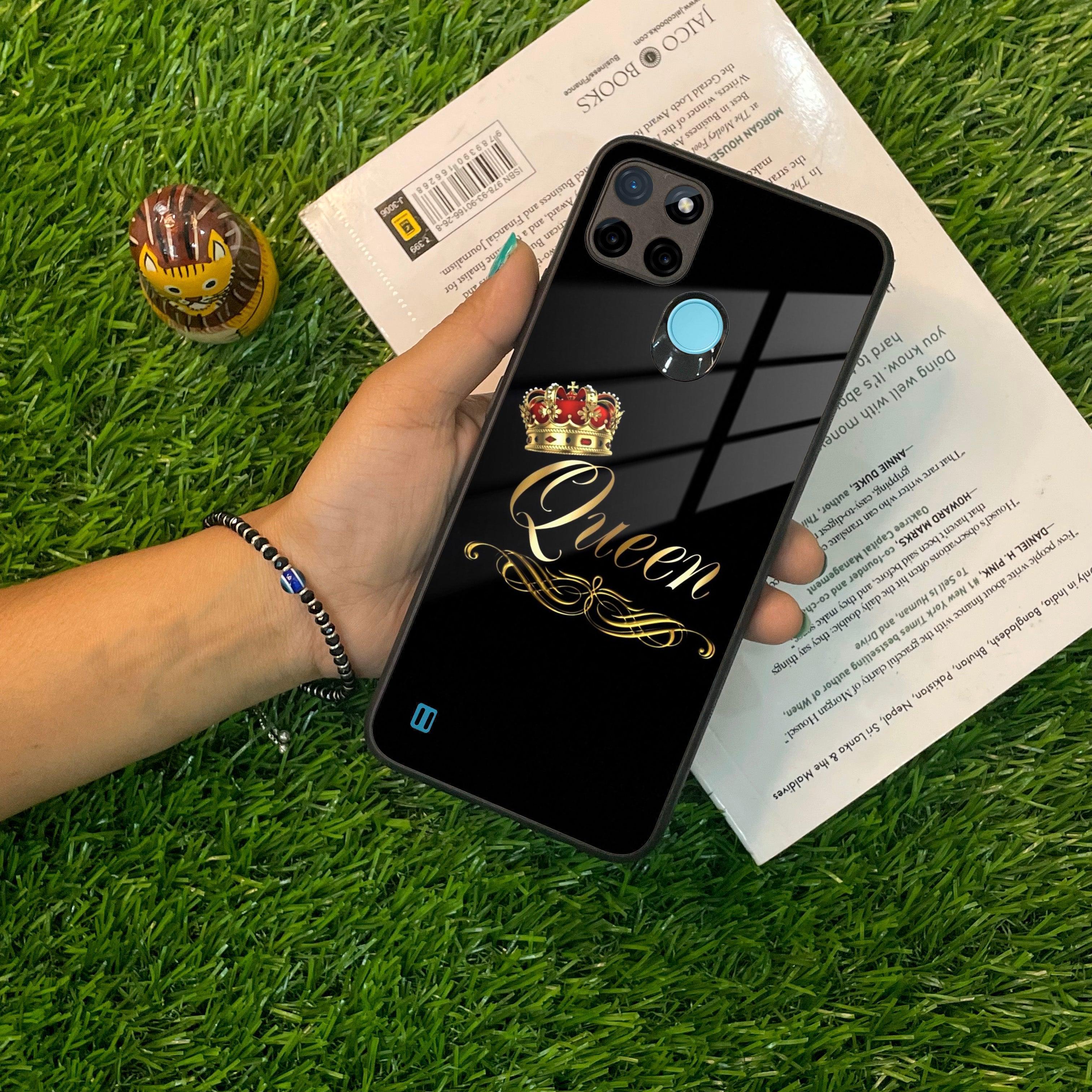 Cute Queen With Crown Glass Case For Realme/Narzo - ShopOnCliQ