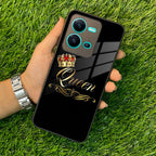 Cute Queen With Crown Glass Case For Vivo - ShopOnCliQ