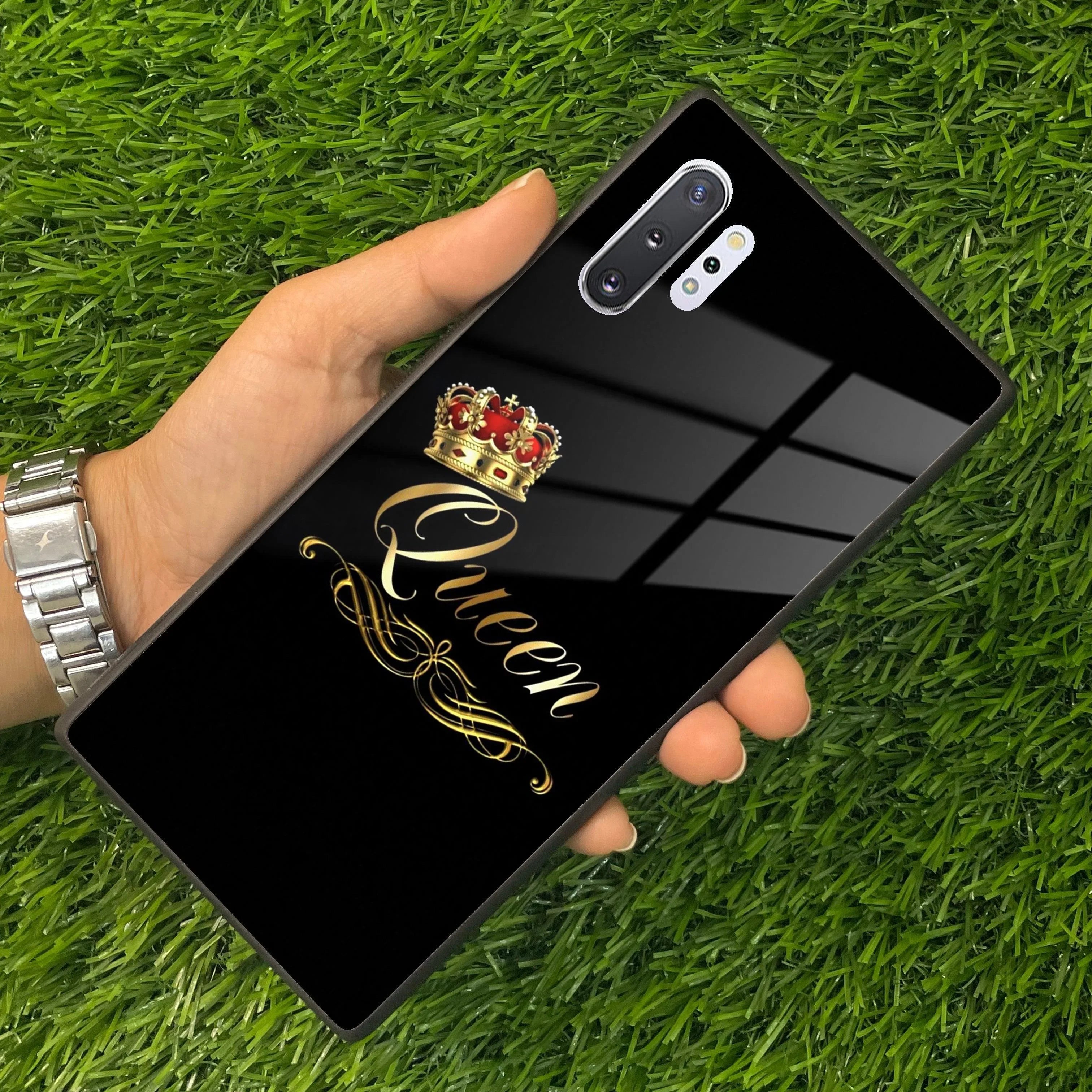 Cute Queen With Crown Glass Case for Samsung - ShopOnCliQ