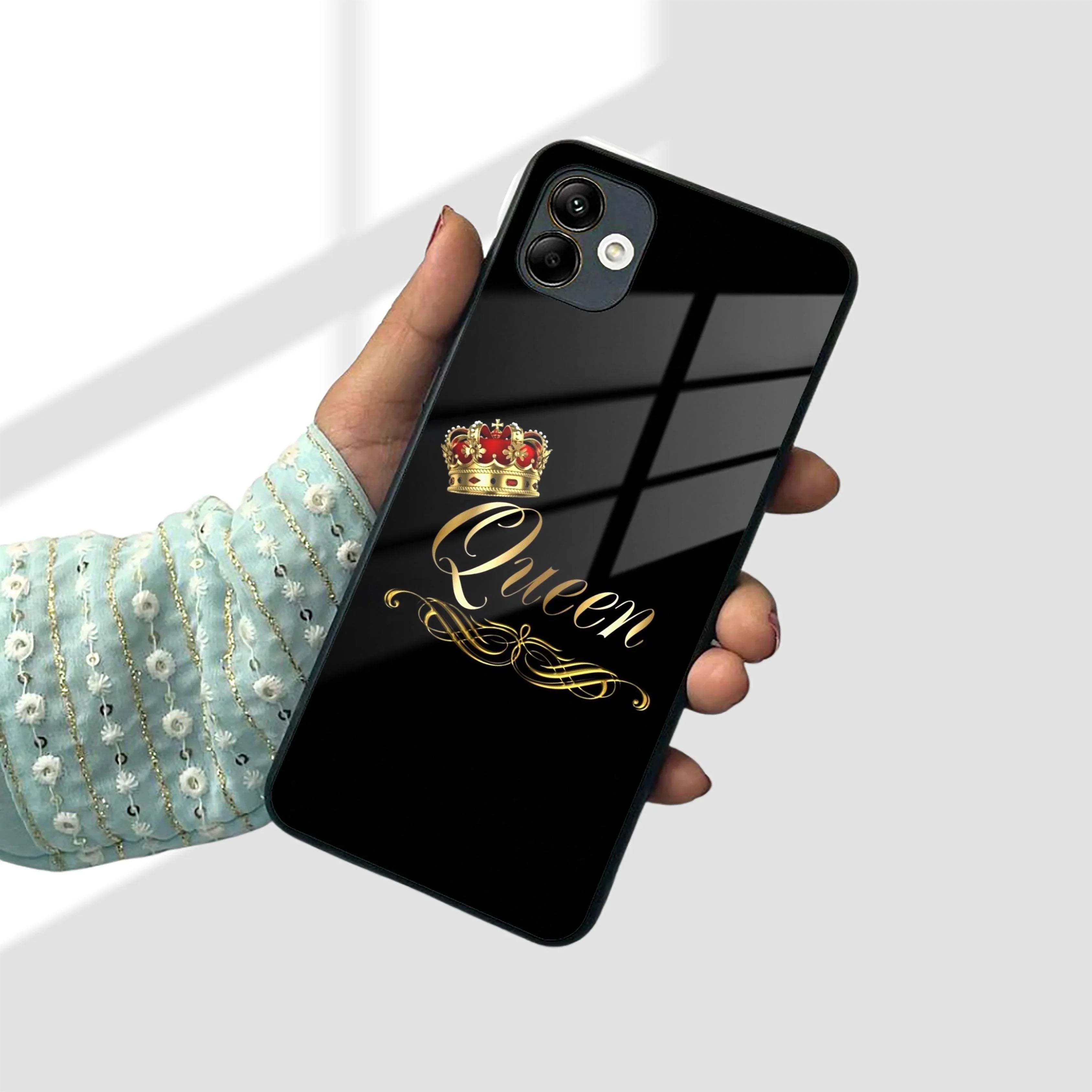 Cute Queen With Crown Glass Case for Samsung - ShopOnCliQ